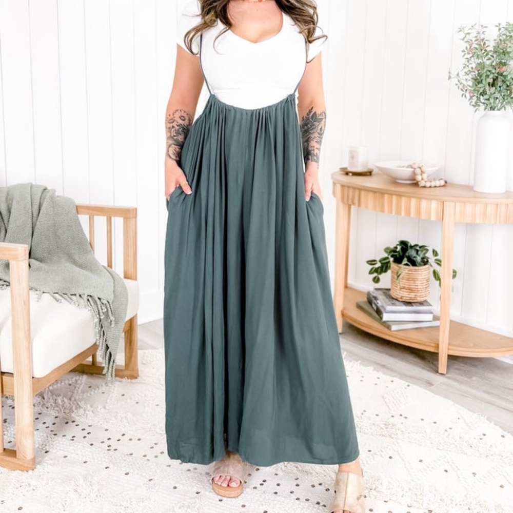 Wishlist high waist suspender jumpsuit